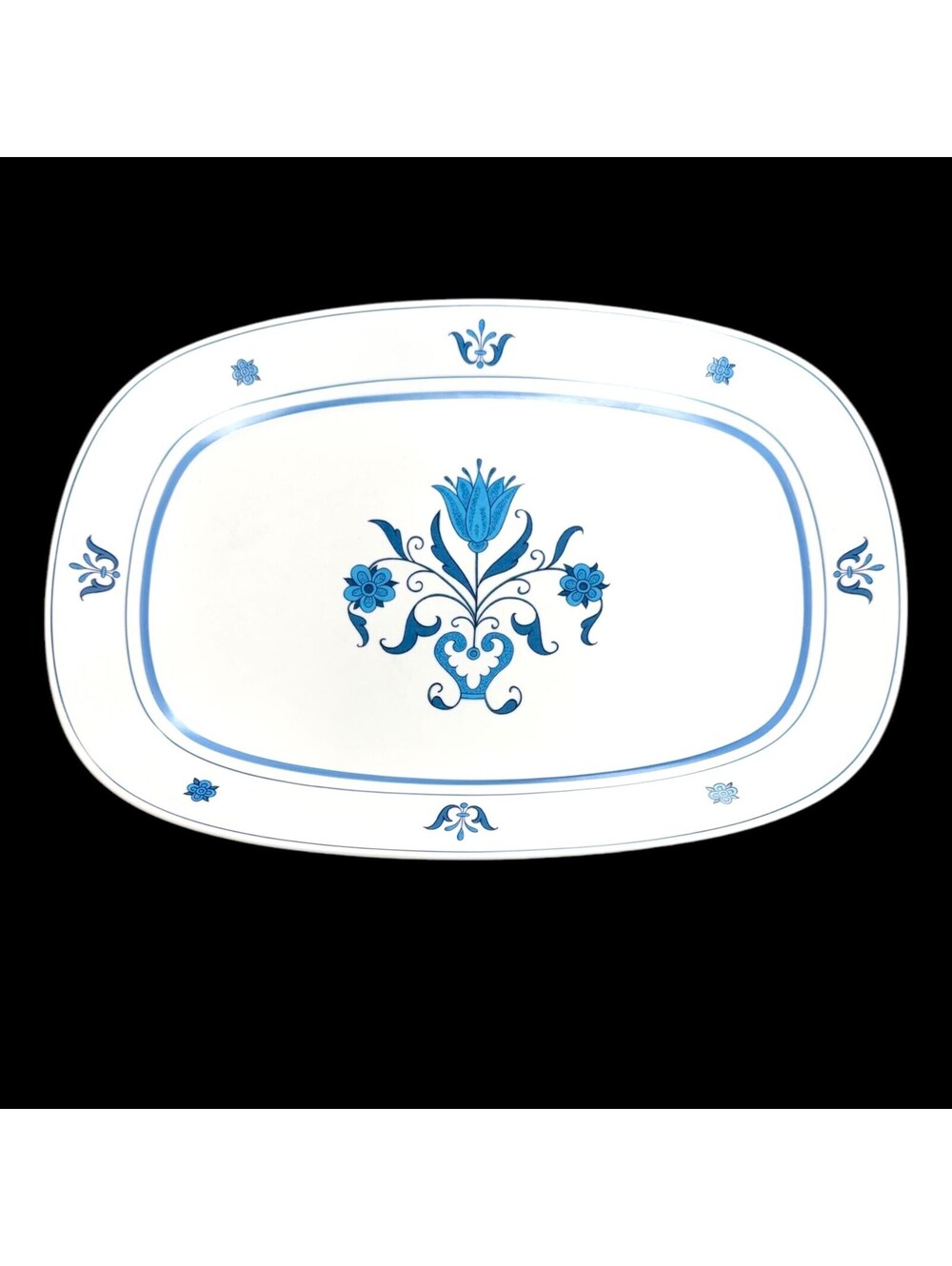 Vintage Noritake Oblong Blue Haven Serving Platter